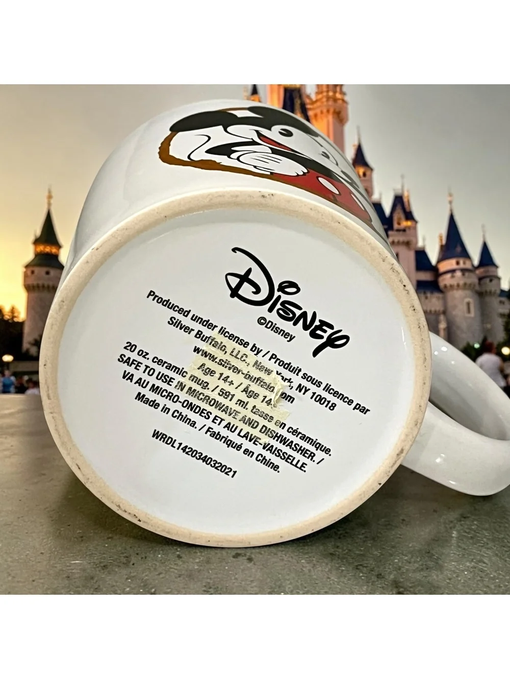 Disney Mickey Mouse 20 Oz Coffee Mug Brew-tiful Morning Classic Mickey Ceramic